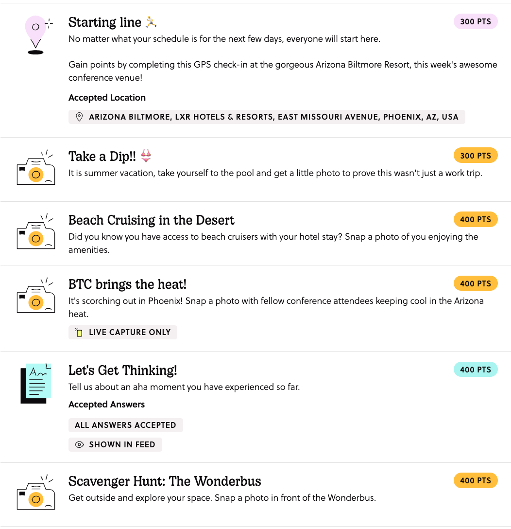 a screenshot of the mission conference attendees