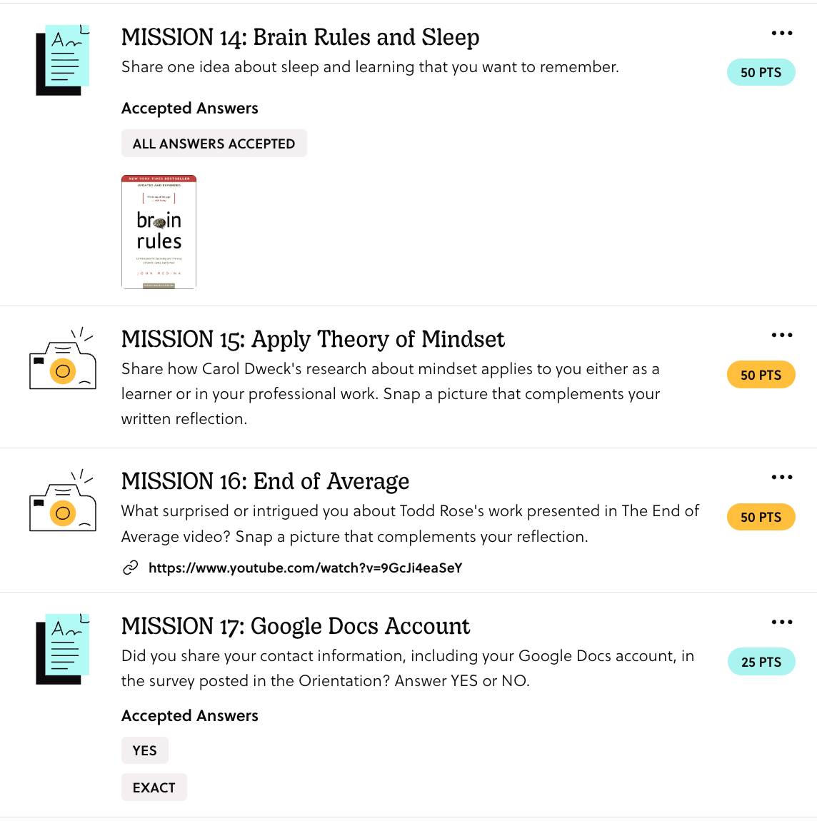 a photo of the missions 14-15