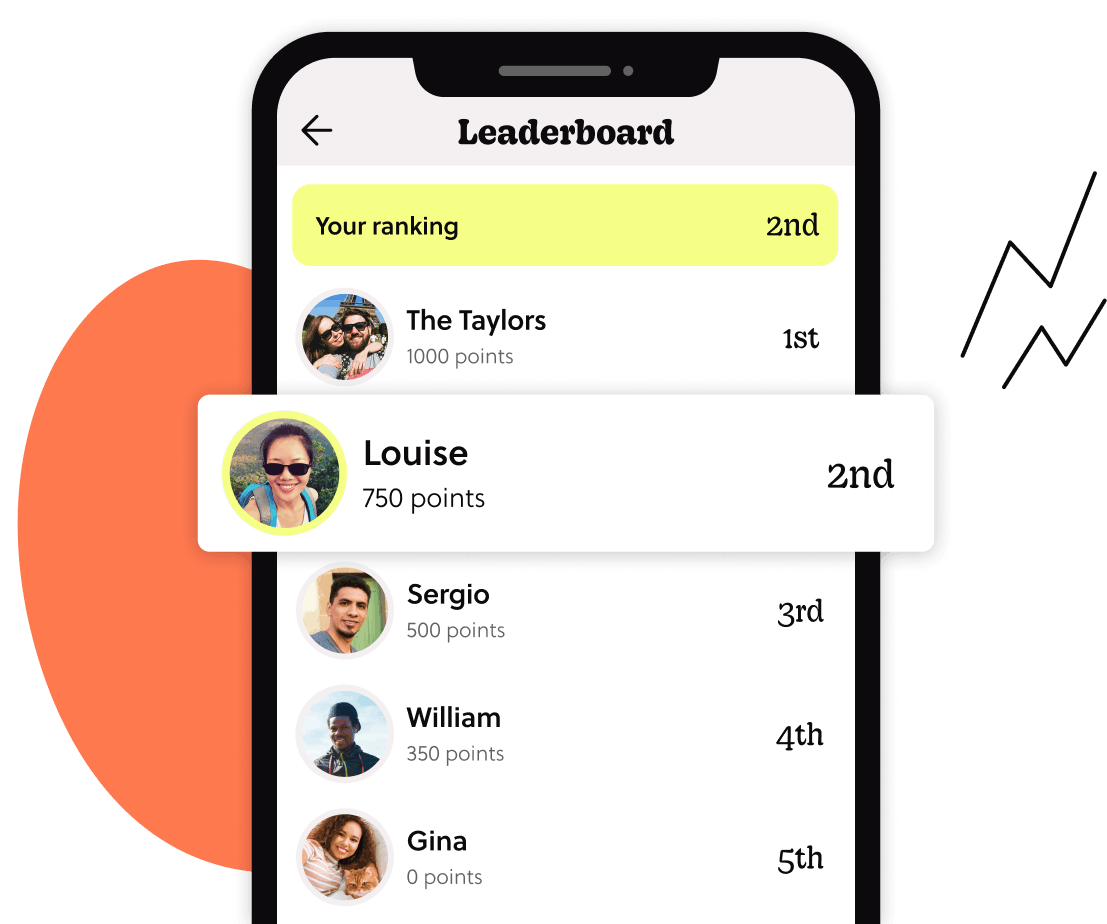a scavenger hunt app leaderboard