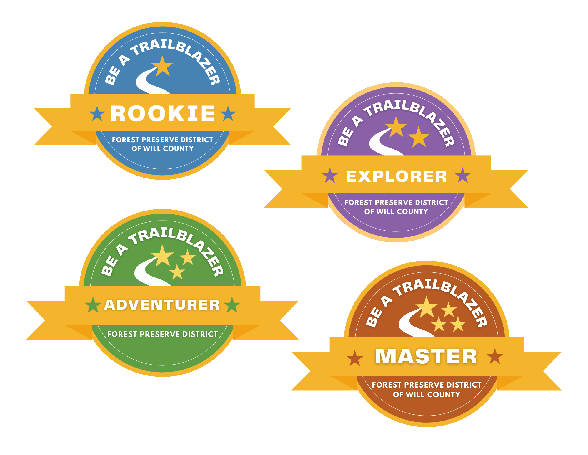 showcasing the Be a Trailblazer pins