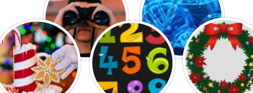 Collage of Christmas images and school images