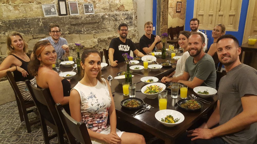 GooseChase CEO Andrew Cross at a Cocina cooking class