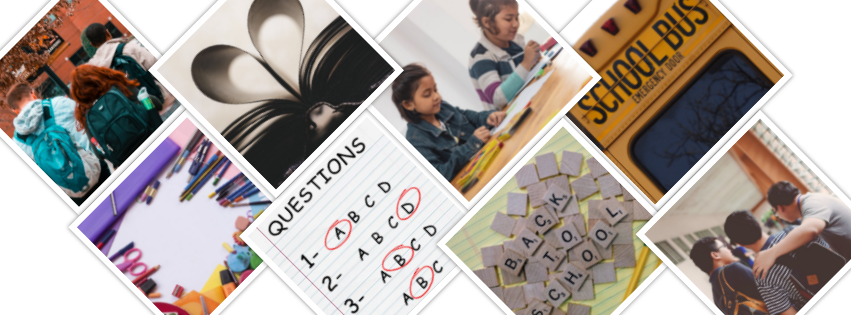 Collage of back to school images