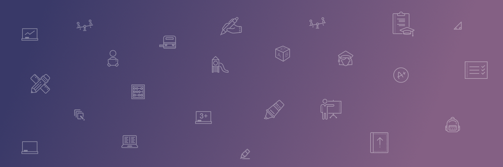 Educator icons background