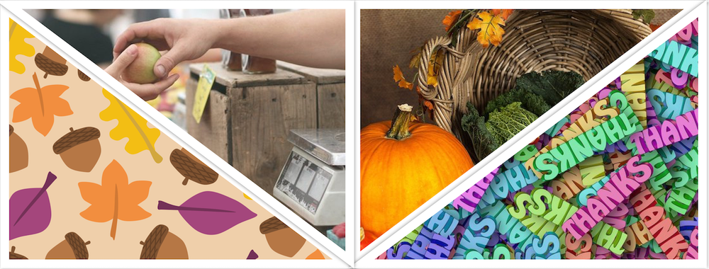 Collage of fall and thanksgiving images