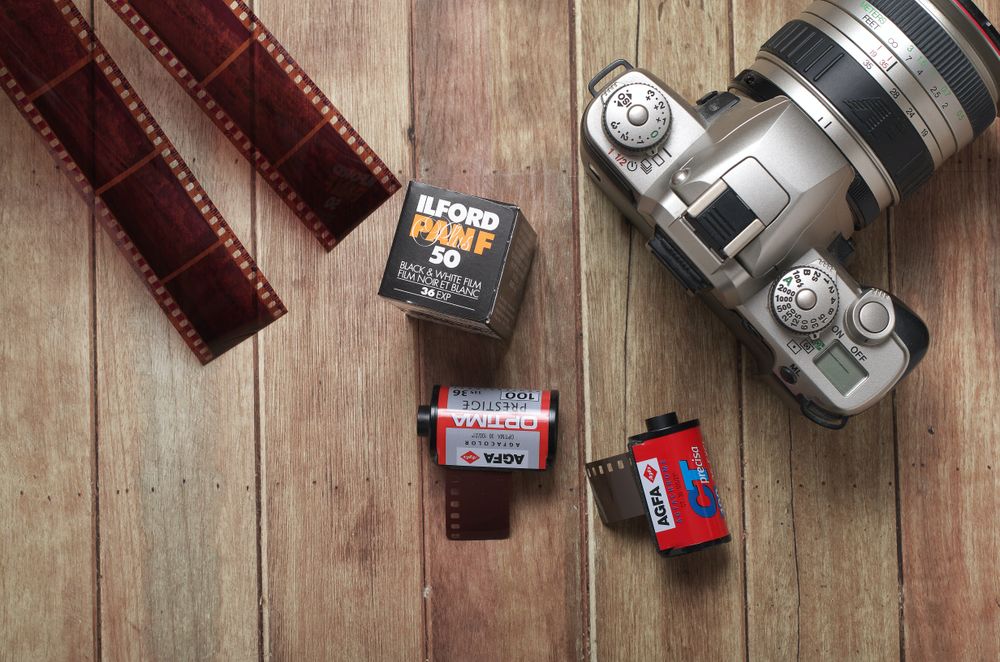 Camera and rolls of film