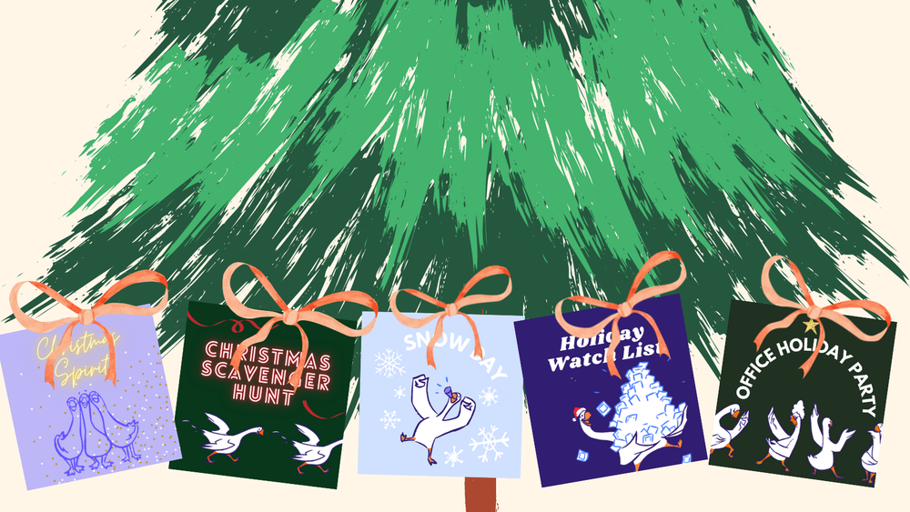 collage of Goosechase festive experiences