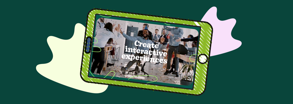 A tablet showing a man celebrating his birthday with coworkers