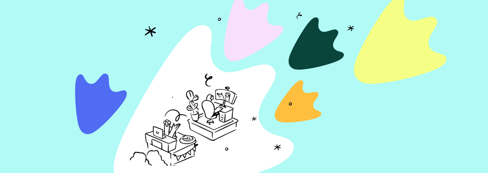 2 Geese communicating with each other on their computers