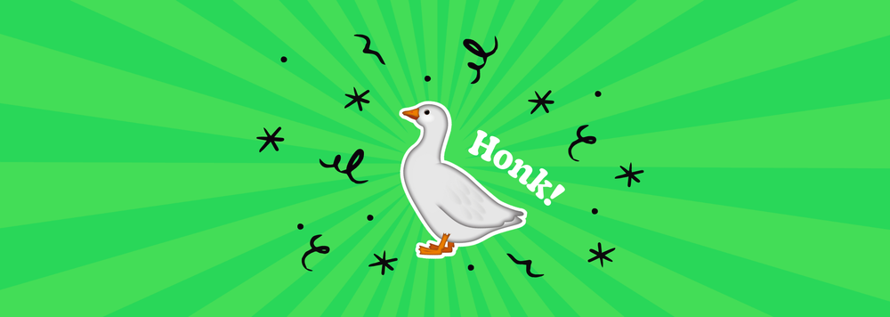 The brand new goose emoji in all its feathery glory