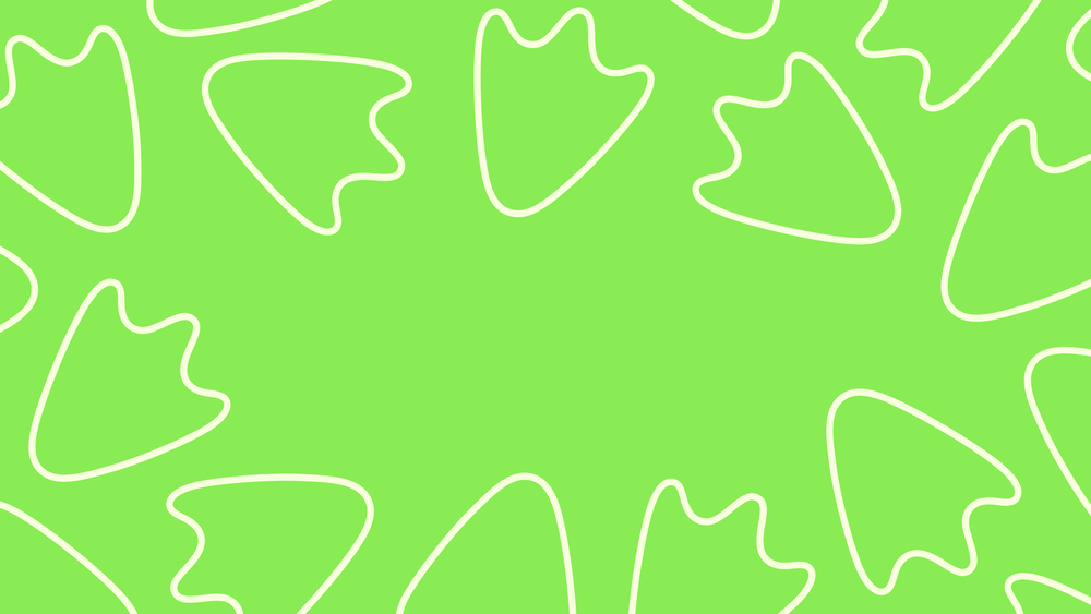 goose feet outline on a green background