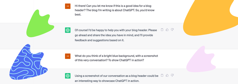 A screenshot of a conversation with ChatGPT 