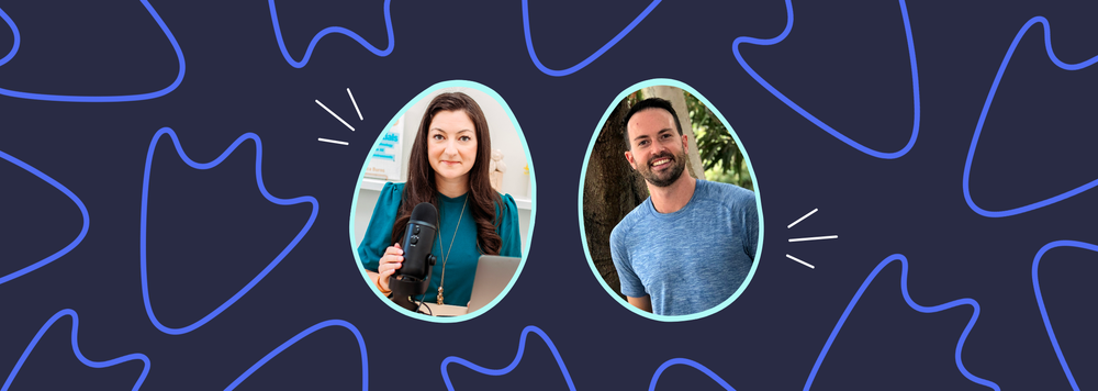 Headshots of Dr. Monica Burns and Andrew Cross