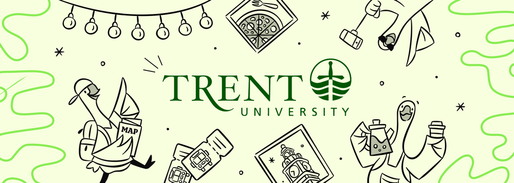 Geese exploring a city with maps and selfie sticks.