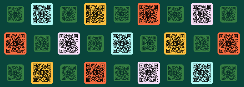 A collage of QR codes. Scan it. We promise you will not get Rick Rolled.