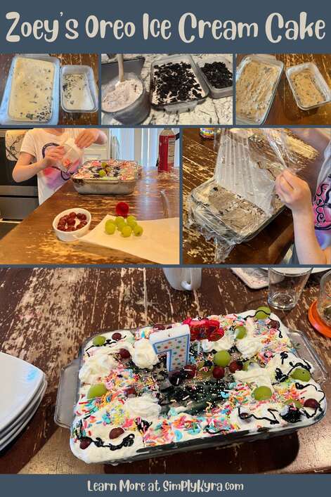 Pinterest geared image showing my post title, images from below, and my main URL.