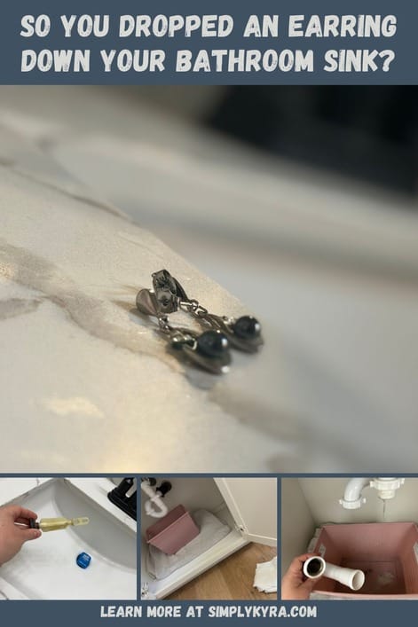 Pinterest geared image showing my post title, images from below, and my main URL.