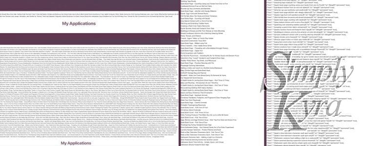 A collage of four images showing the output when it was a few posts titles, then a paragraph of all the posts' titles, then a break to have a list of titles, and then finally the proper redirect text. 