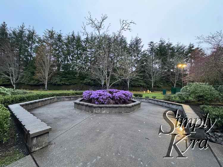 View in early April of the bench nearby to rest.