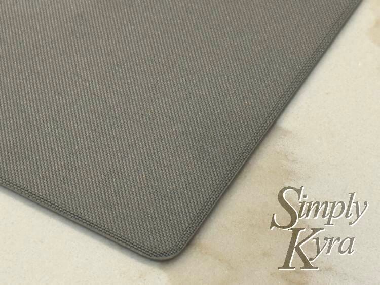 Closeup of the clean and plan grey folio.