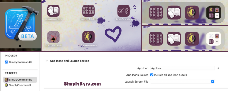 Image shows a collage showing where the app icon is named and some looks on how the icons are on the iPad.