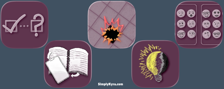 Collage showing the new app icons made with Icon Composer.