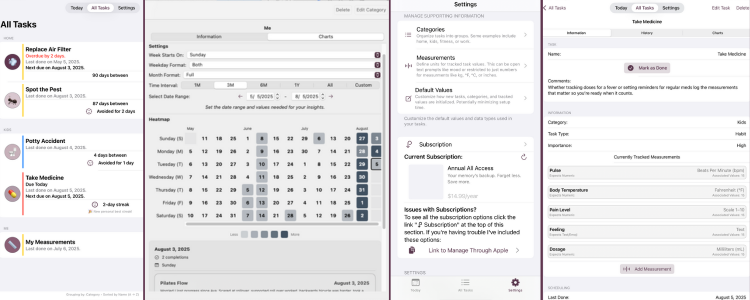 Image is a set of four screenshots.