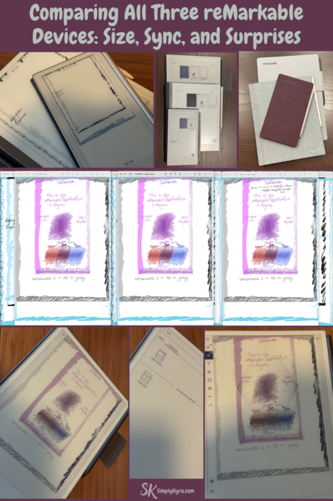 Pinterest geared image showing my post title, images from below, and my main URL.