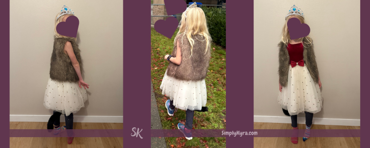 Collag of three photos of the final costume!