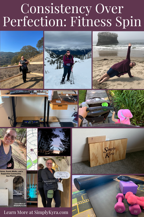 Pinterest geared image showing my post title, images from below, and my main URL.