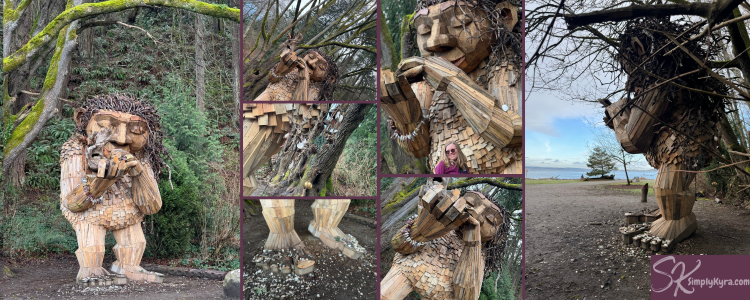 Collage of seven photos. Two fell ones on either side with five in the middle.
