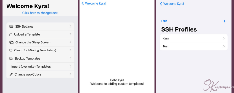 Image collage of how the app looked in July of 2021.