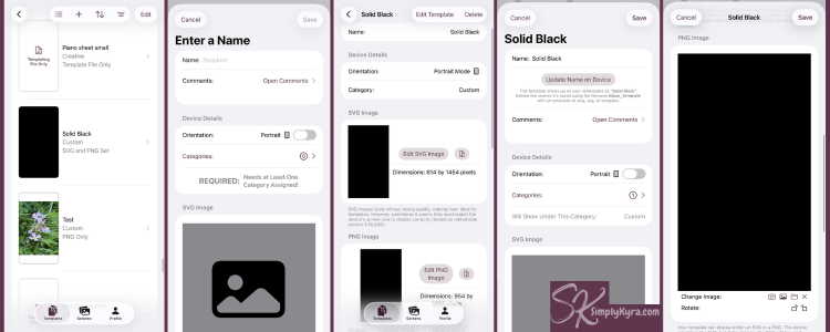 Image shows a collage matching the one before but now showing what the app looks like two years after publishing and updating.