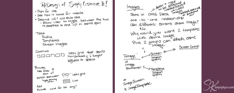 Collage of two side by side pages exported from my reMarkable 2.