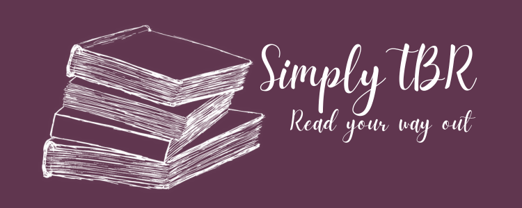 Logo of the app on left and the words "Simply TBR: Read your way out" on the right.