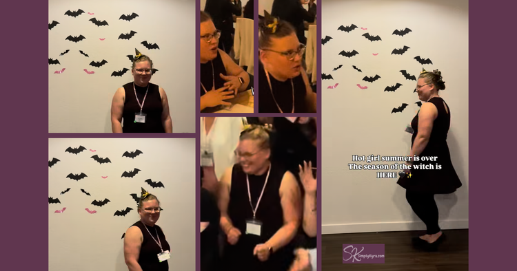 Collage created from screenshots of reels of that night.