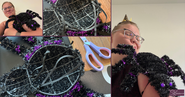 Collage of the spider process for my arm.