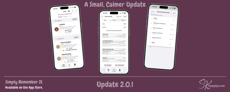 Simply Remember It 2.0.1: A Small, Calmer Update