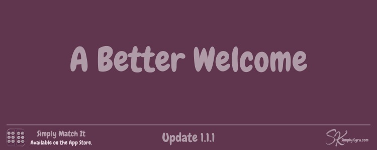 Simply Match It 1.1.1: A Better Welcome