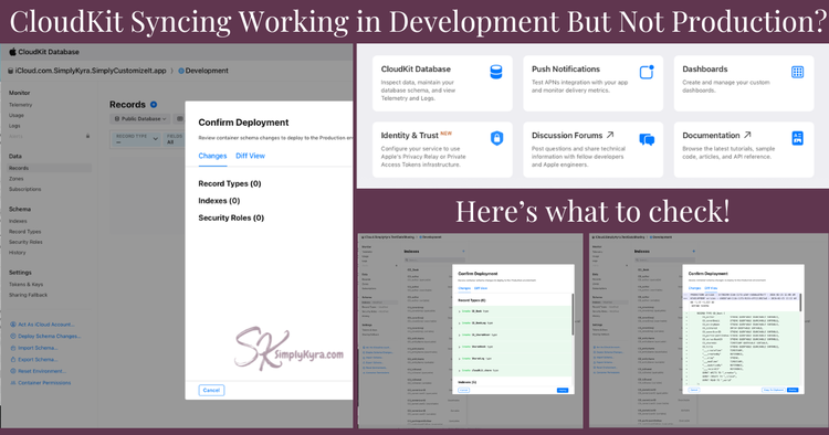 CloudKit Syncing Working in Development But Not Production? Here's What to Check