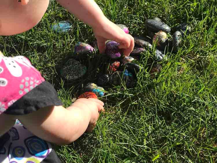 Easter 'Egg' Hunt with Painted Rocks