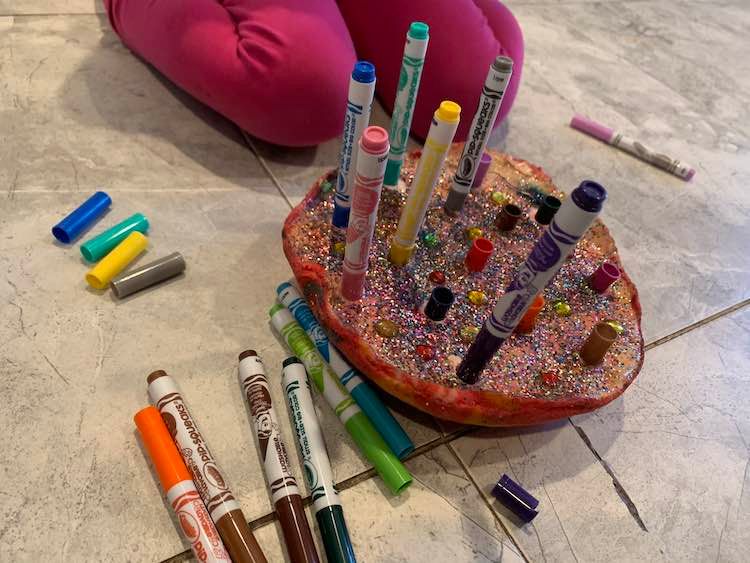 My Simple Marker Holder - Hardest Part Was Drying The Mod Podge