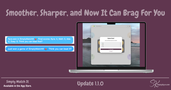 Simply Match It: Smoother, Sharper, and Now It Can Brag For You