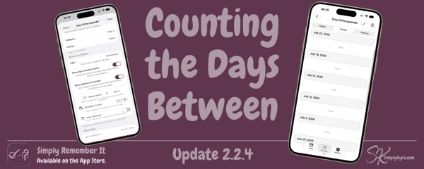 Simply Remember It 2.2.4: Counting the Days Between