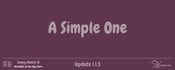 Simply Match It 1.1.3: A Simple One