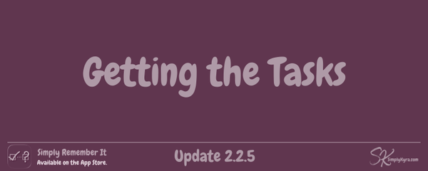 Simply Remember It 2.2.5: Getting the Tasks