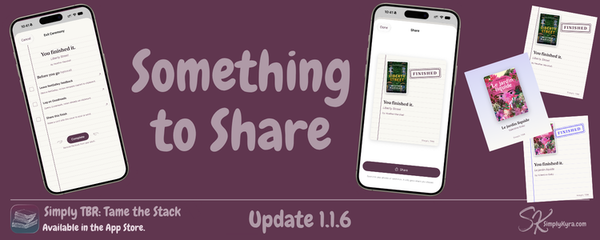 Simply TBR 1.1.6: Something to Share