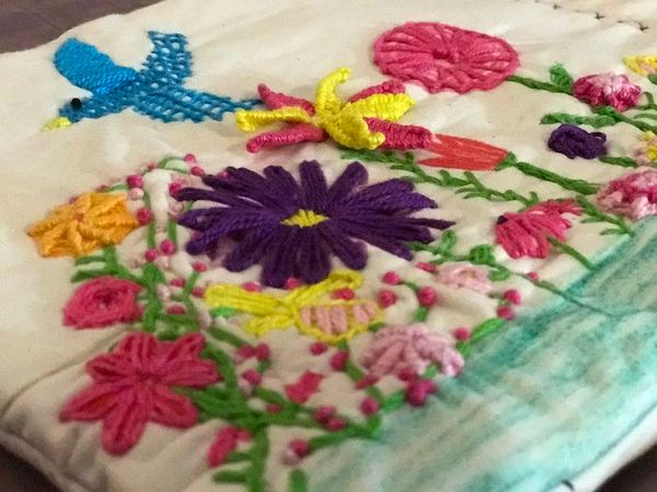 Quiet Book Page - Embroidery Sampler