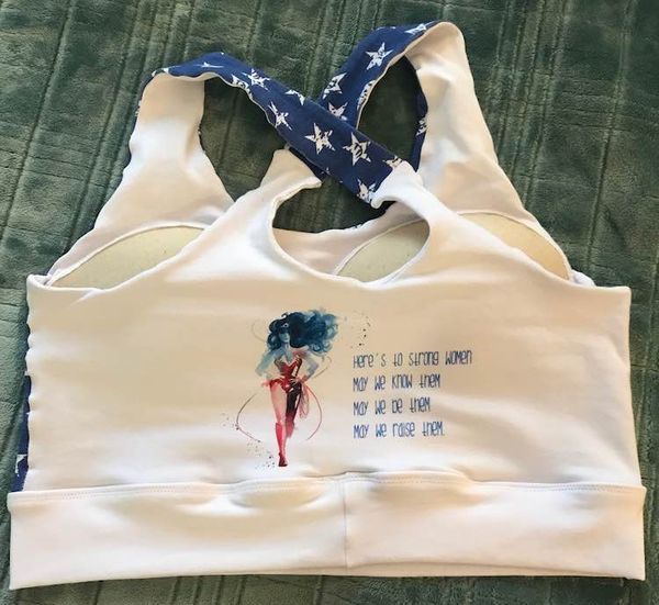 Using an Adult-Sized Underwear Panel for a Workout Bra