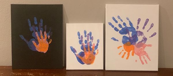 Family Covid-19 Handprint Sign